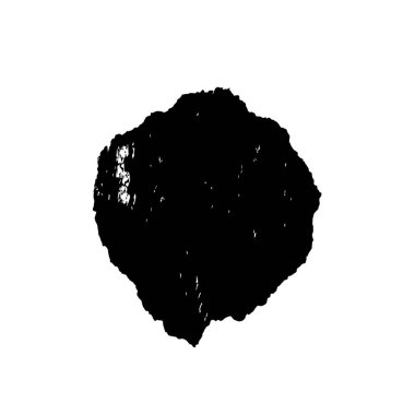 Beyaz arka planda siyah fırça darbesi 