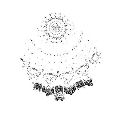 Beyaz arka planda siyah fırça darbesi 