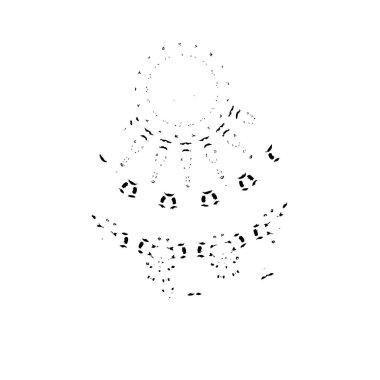 Beyaz arka planda siyah fırça darbesi 