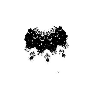 Beyaz arka planda siyah fırça darbesi 