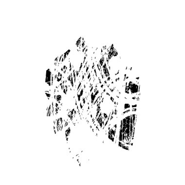 Beyaz arka planda siyah fırça darbesi 