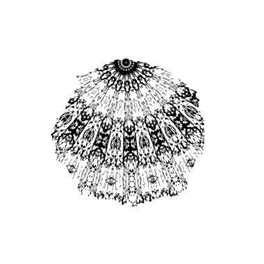 Beyaz arka planda siyah fırça darbesi 