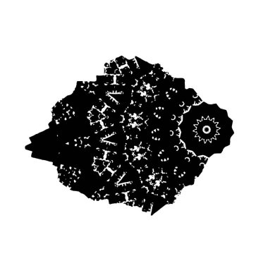 Beyaz arka planda siyah fırça darbesi 