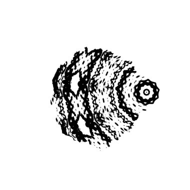 Beyaz arka planda siyah fırça darbesi 