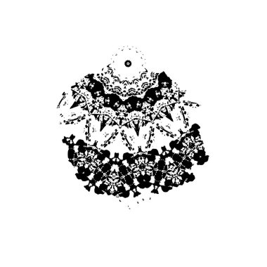 Beyaz arka planda siyah fırça darbesi 