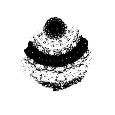 Beyaz arka planda siyah fırça darbesi 