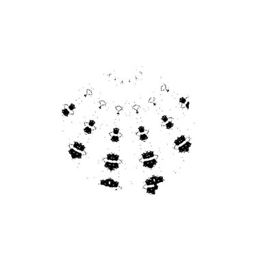 Beyaz arka planda siyah fırça darbesi 