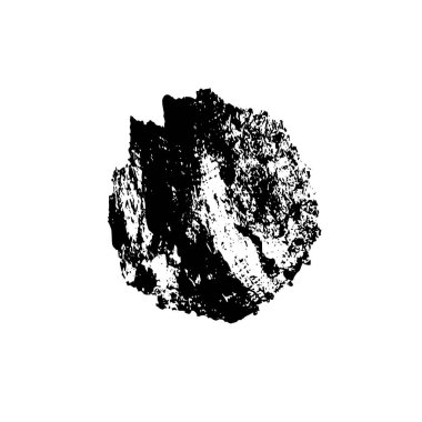 Beyaz arka planda siyah fırça darbesi 