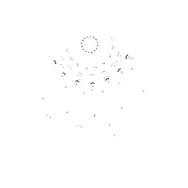 Beyaz arka planda siyah fırça darbesi 