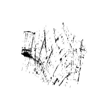 Beyaz arka planda siyah fırça darbesi 