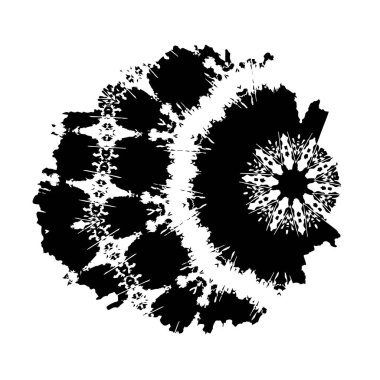 Beyaz arka planda siyah fırça darbesi 