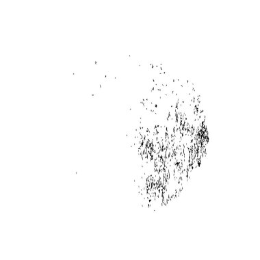 Beyaz arka planda siyah fırça darbesi 