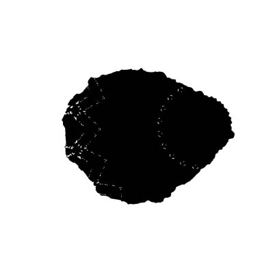 Beyaz arka planda siyah fırça darbesi 