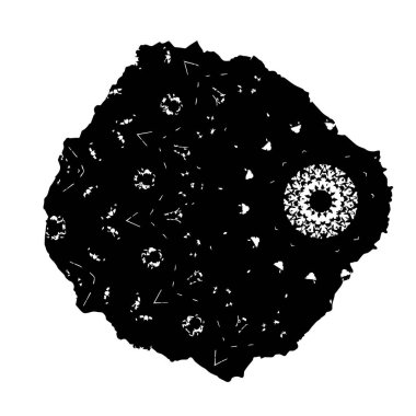 Beyaz arka planda siyah fırça darbesi 