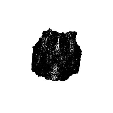 Beyaz arka planda siyah fırça darbesi 