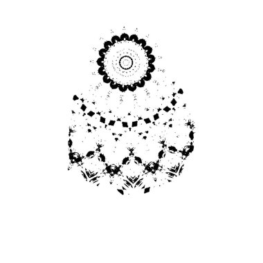 Beyaz arka planda siyah fırça darbesi 