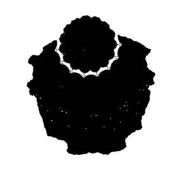 Beyaz arka planda siyah fırça darbesi 