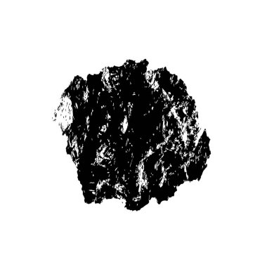 Beyaz arka planda siyah fırça darbesi 