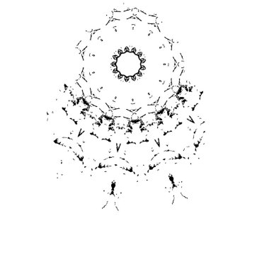 Beyaz arka planda siyah fırça darbesi 