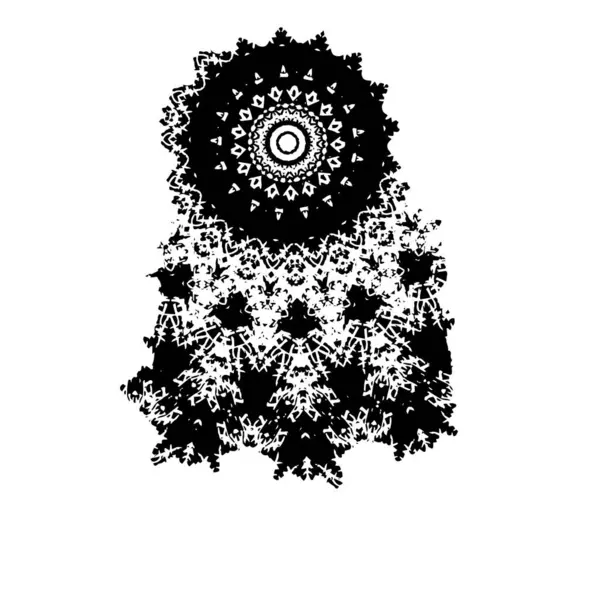 Beyaz arkaplanda soyut siyah element. vektör illüstrasyonu.    