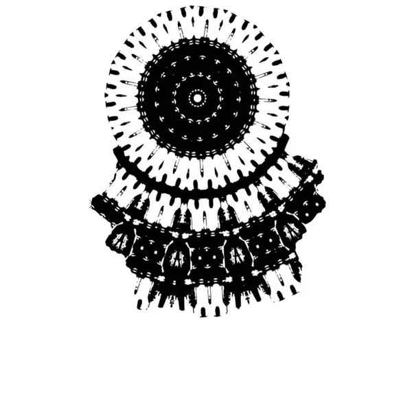 黑白质感 单色Grunge抽象元素 — 图库矢量图片