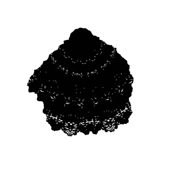 Creative Element Black Brush Stroke White Background — Stockvektor