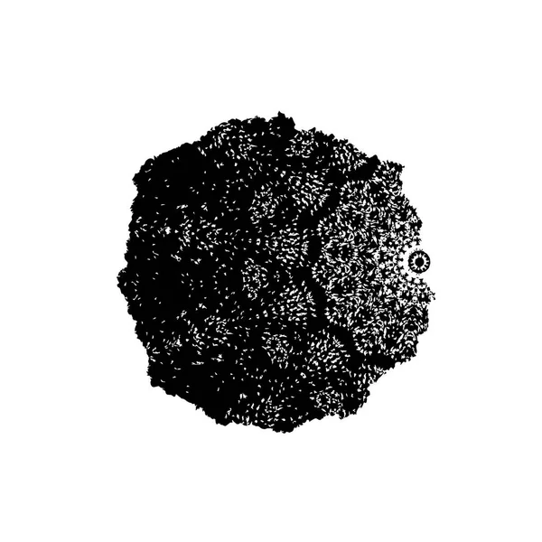 Beyaz arka planda siyah fırça darbesi 