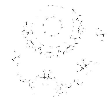 Beyaz arka planda siyah fırça darbesi 