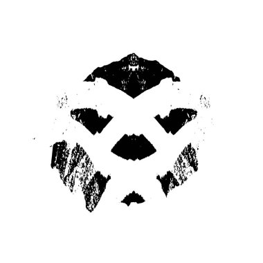 Beyaz arka planda soyut grunge siyah nokta. vektör illüstrasyonu