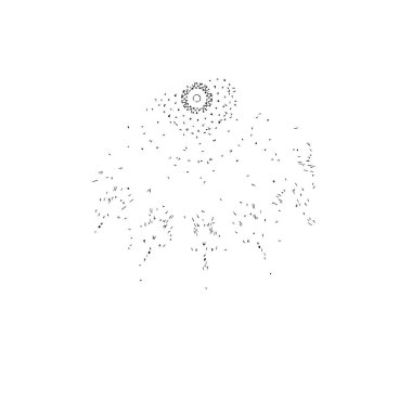 Beyaz arka planda siyah fırça darbesi 