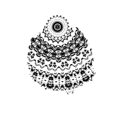 Yuvarlak kabile süsü, vektör illüstrasyon tasarımı