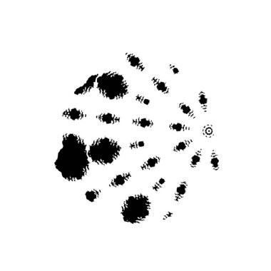 Yuvarlak kabile süsü, vektör illüstrasyon tasarımı