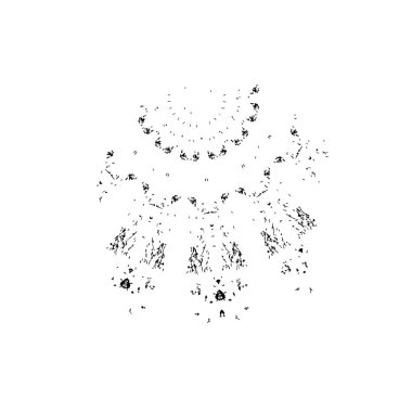 Yuvarlak kabile süsü, vektör illüstrasyon tasarımı