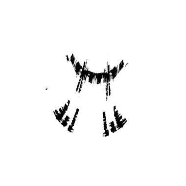 soyut fırça darbeleri, vektör illüstrasyonu 