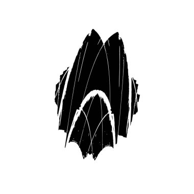 soyut fırça darbeleri, vektör illüstrasyonu 