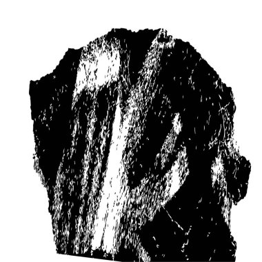 Beyaz arkaplanda soyut grunge siyah mürekkep lekesi