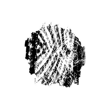 Beyaz arkaplanda soyut grunge siyah mürekkep lekesi