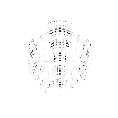 Beyaz arka planda soyut grunge siyah nokta. vektör illüstrasyonu