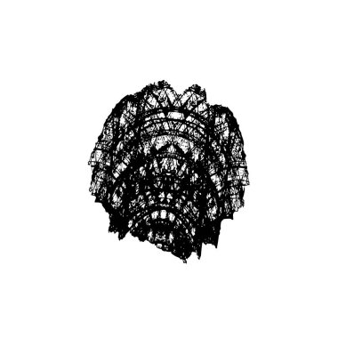 Beyaz arkaplanda grunge ögesi, soyut vektör çizimi