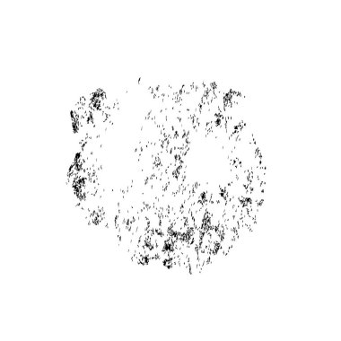 Beyaz arkaplanda soyut grunge siyah mürekkep lekesi