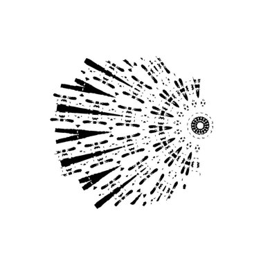 Soyut monokrom çizimi. Grunge siyah ve beyaz doku arkaplanı. 