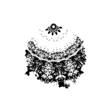 Soyut monokrom çizimi. Grunge siyah ve beyaz doku arkaplanı. 