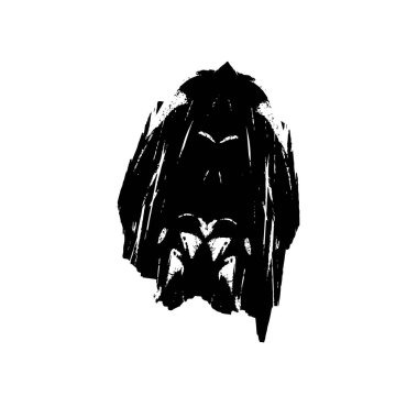 Beyaz arkaplanda grunge ögesi, soyut vektör çizimi