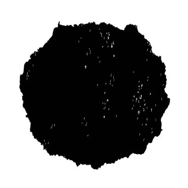 Beyaz arkaplanda soyut grunge siyah mürekkep lekesi