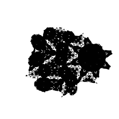 Abstract black and white vector background. Monochrome vintage surface with dirty pattern in cracks, spots, dots