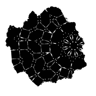 Abstract black and white vector background. Monochrome vintage surface with dirty pattern in cracks, spots, dots