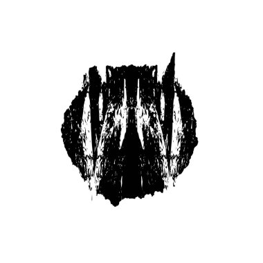 Abstract black and white vector background. Monochrome vintage surface with dirty pattern in cracks, spots, dots