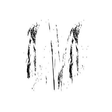 Abstract black and white vector background. Monochrome vintage surface with dirty pattern in cracks, spots, dots