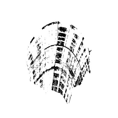 Abstract black and white vector background. Monochrome vintage surface with dirty pattern in cracks, spots, dots