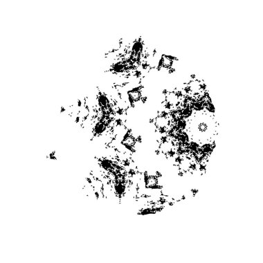 Abstract black and white vector background. Monochrome vintage surface with dirty pattern in cracks, spots, dots